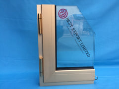 LZ wood effect aluminum glass door price aluminium folding door cost on China WDMA