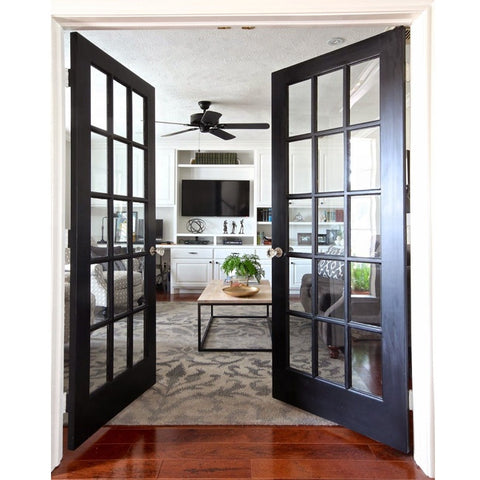 European Decoration Top Quality Aluminum Profile Frame French Swing Double Door For Residential And Commercial french door