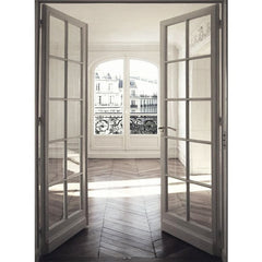 European Decoration Top Quality Aluminum Profile Frame French Swing Double Door For Residential And Commercial french door