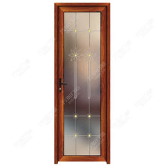 aluminium frame interior living room frosted tempered glass door design price