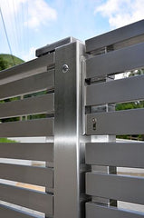 Removable Aluminium Garden Fence Gate Fencing Aluminum gate grill design fixed Aluminium Louver Fence