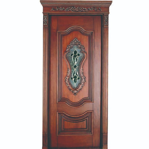 French style external exterior best wooden single door on China WDMA