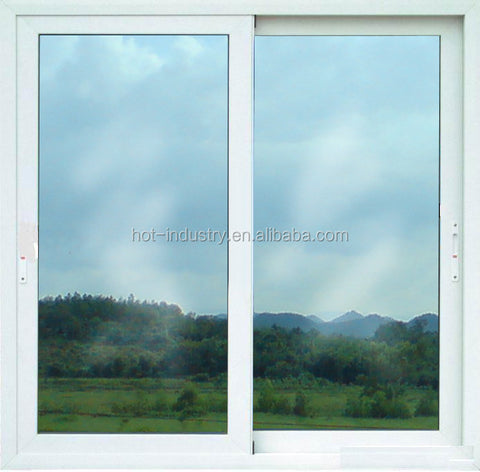 WDMA Modern Design PVC Small Sliding Window Double Glazed Glass Soundproof White Vinyl Window Customized Sizes