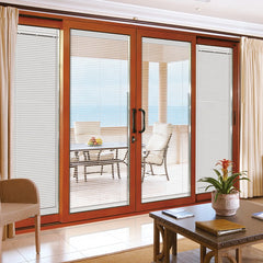 WDMA lowes louver sliding aluminium glass screen door with blinds for toilet philippines price and design