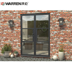 Warren 24inch Door French Exterior Door 32x78 Black Modern Front Door French Exterior Glass Double