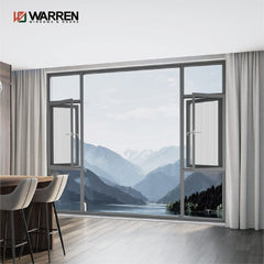 Warren 32x68 window factory sale aluminum strip middle narrow casement window for home and office use