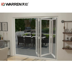 Warren 22x80 Folding Aluminium Double Glass Brown Patio Exterior Door Custom