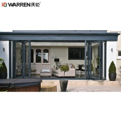 Warren 4 Fold Doors Folding Patio Doors 96x80 Vinyl Bifold Patio Doors Glass Exterior