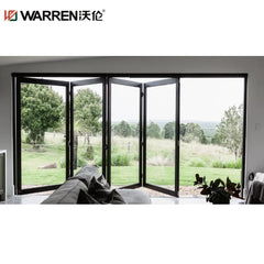 Warren 48x96 Accordion Aluminium Triple Glass Bronze 180 Degree Fold Up Door Patio