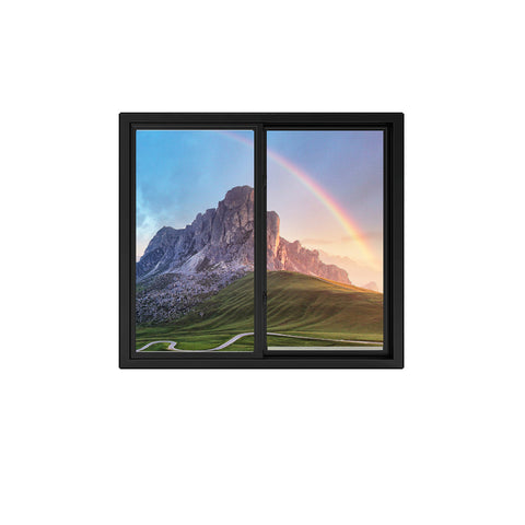 40x36 window American style vertical sliding mosquito screen window with double glazing