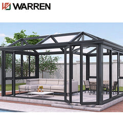 latest design prefab glass garden green house sunroom