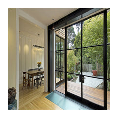 WDMA House Customized Interior Wrought Iron Doors With Glass