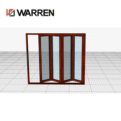 Warren 100*35 folding door with Sobinco Hardware and warren glass factory sale