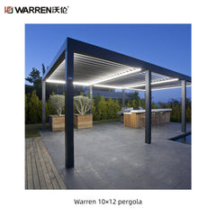 Warren 10x12 deck pergola with aluminum alloy waterproof roof