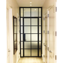 WDMA  Hotian Glass Doors Windows Manufacture Wrought Iron Main Entry Door