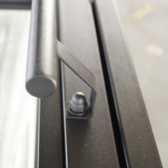 WDMA Double Glazed Panel Tempered Glass Galvanized Steel Swing Door Grill design