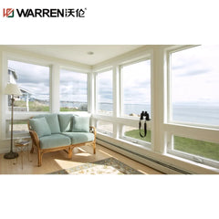 Warren 48x12 Picture Aluminium Frosted Glass Blue Storm Window With Screen