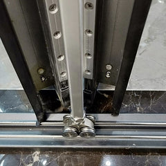 aluminum interior glass sliding bifold door