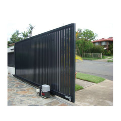 Modern Design Motorized Automatic Aluminum Driveway Gate Louver Fence Gate For Home And Garden