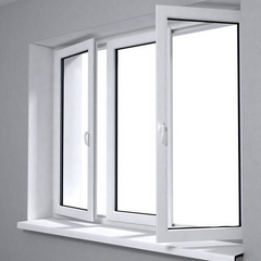 WDMA Vinyl Casement Window Customized UPVC Swing Glass Window