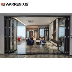 Warren 30x79 Bifold Aluminium Double Glazing Grey Tall Soundproof Door For Sale