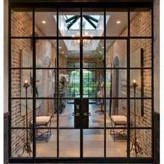 WDMA  Luxury home customized doors, thermal steel modern doors, wrought iron window grills