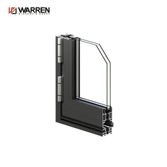 Warren 34x78 Bifold Aluminium Triple Glass Black Foldable Big Door For Bedroom