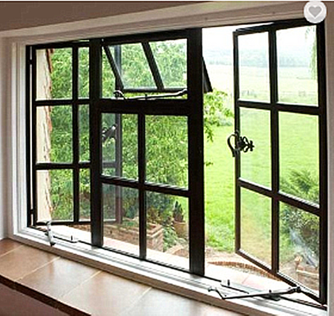 WDMA  Best quality and service customized modern iron window welding simple steel window grill design
