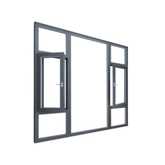 WDMA Aluminum fixed frame window with double glaze