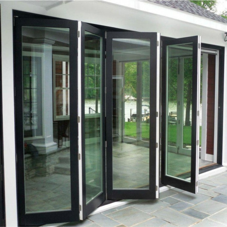 WDMA Villa Used Customized Folding Aluminum Windows With Double Temper ...
