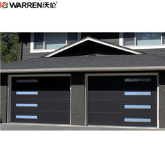 Warren 16x8 Black Single Garage Door Black 2 Car Garage Door Black And Glass Garage Door Modern