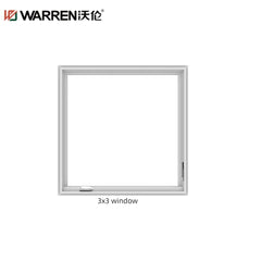 Warren 48x72 Fixed Picture Aluminum Double Glass Black Wholesale Window Price