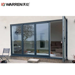 Warren 48x96 Accordion Aluminium Triple Glass Bronze 180 Degree Fold Up Door Patio