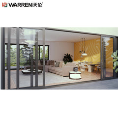 Warren 108 Inch 3 Panel Sliding Patio Door Slide Door Glass Frameless Sliding Glass Door