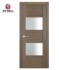 Laminated Glass Wooden Veneer Mdf Internal Door Design Single Swing Open Style Interior Doors on China WDMA