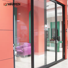 Custom Strong Thermal Broken Patio Door Wholesale Aluminium Narrow Frame Large Glass Lift And  Sliding House Doors
