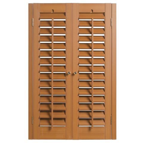 European Style Modern Design Door Window Movable Louver Wooden Plantation Shutters on China WDMA