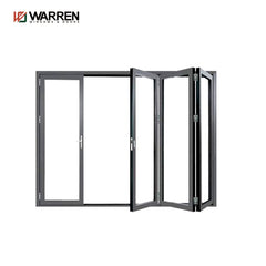 104x35 folding door with best Hardware aluminium window frames with thermo brake