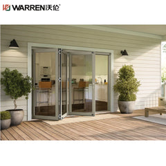 Warren 47x80 Bifold Aluminium Double Glass White Bathroom Modern Door Interior