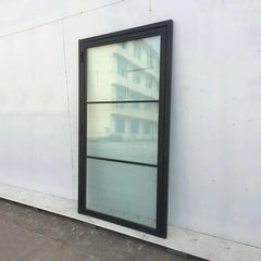 WDMA Left Open Inside Carbon Steel Steel-framed Hinged Swing Glass Doors