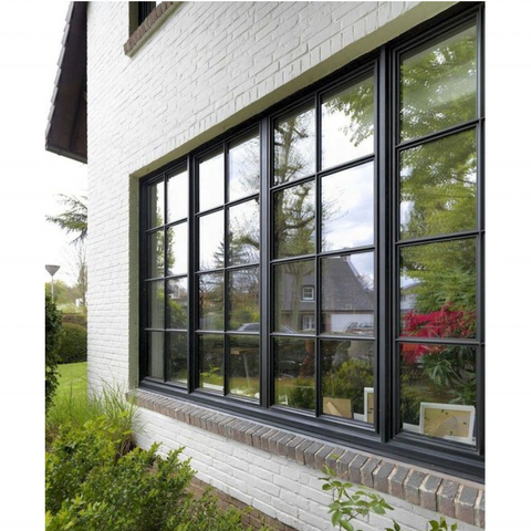WDMA  Modern steel window frame sizes grill design with low price