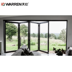 Warren 30x78 Accordion Aluminium Double Glazed White Modern Outdoor Door Interior