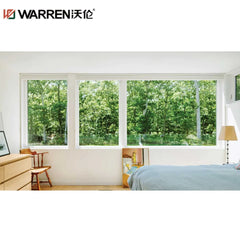 Warren 60x60 Picture Aluminium Triple Glazing Black Double Hung Window For Sale