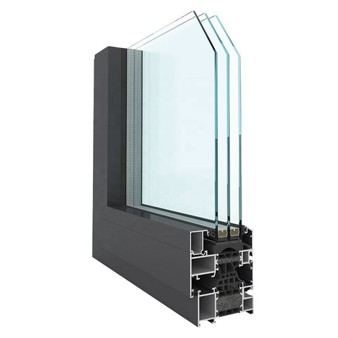 WDMA 120 inch exterior sliding glass door Aluminium French door