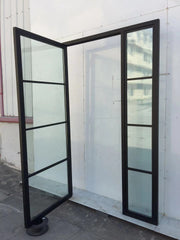WDMA Industrial contemporary design interior exterior entry black steel doors lowes wrought iron front doors