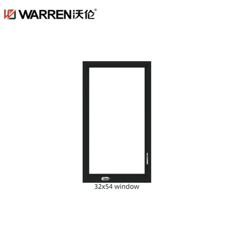 Warren 32x54 Window Black Aluminium Casement Windows Double Glass Window Cost