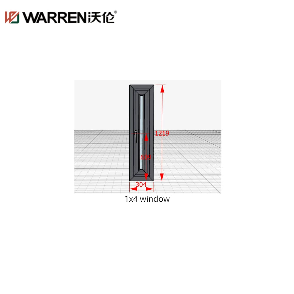1x4 Window Small Glass Window Aluminum Simple Window Design Insulated ...