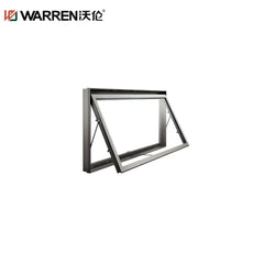 Warren 24x24 Awning Aluminium Double Glass Brown Double Pane Window For Home