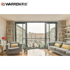 Warren 37x78 Sliding Aluminium Double Glazed White Tinted Double Door With Screens