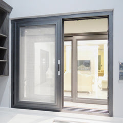 WDMA aluminum sliding double glazed window